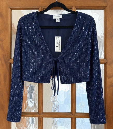 Coast navy blue sequin - blue, bolero