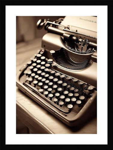 Vibrant vintage typewriter - vintage,