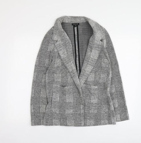 Topshop womens grey neck - grey, v-neck