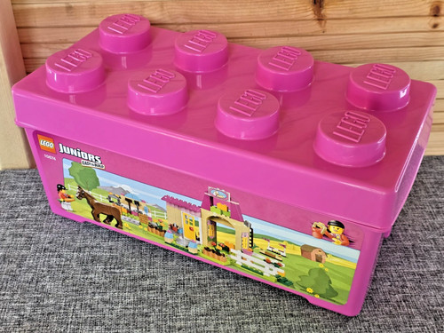 Lego stud storage brick pink - stud,