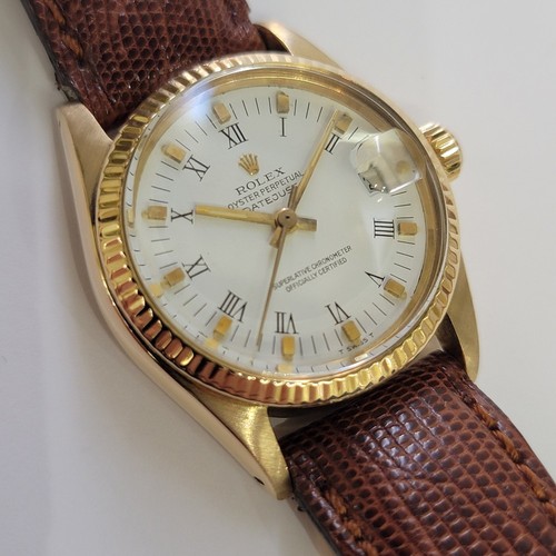 Rolex oyster 6827 - datejust, 18k