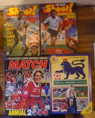 Old football books - 4x,