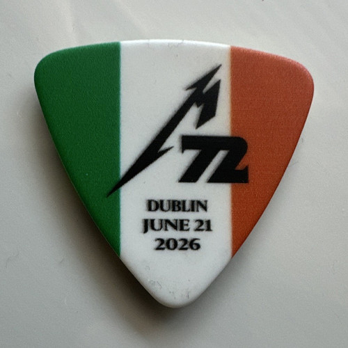 Metallica guitar pick dublin - metallica,