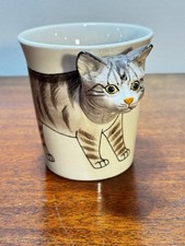 Tabby Kitten Cat Mug 3D Head