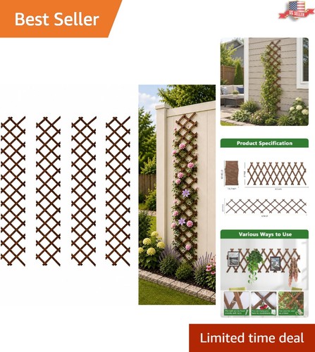 Pcs expandable wooden garden - wooden,