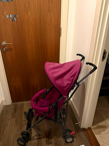 Hauck pink folding pushchair - hauck,