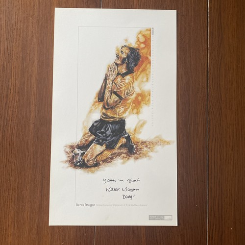 Derek dougan signed print - signed,