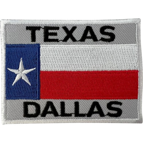 Texas dallas flag patch iron - dallas,