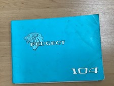 Peugeot 104 owners handbook