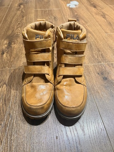 Fila tan high top boots - fila,