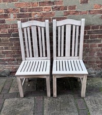 Teak garden chairs x 2 - Barlow Tyrie ‘Dorset’