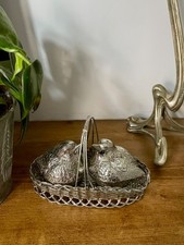 Vintage silver plated birds - plated, in