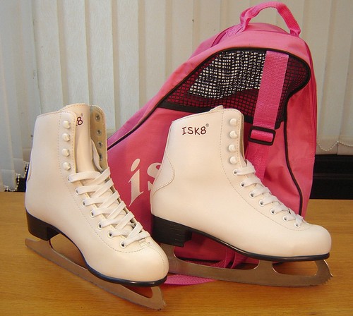 White isk8 ice figure skates - isk8,