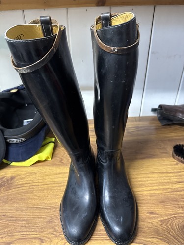 Aigle rubber riding boot - aigle,