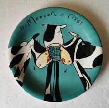 Whittard of Chelsea Moooon River Cows Dinner Plate Designed by Beth