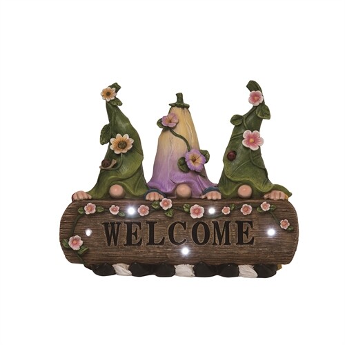 Garden gnome welcome sign - garden,