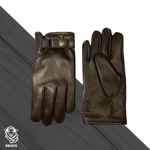 Sheephide leather gloves - leather,