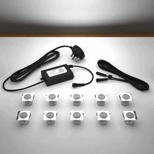10 x 30mm LED Lights SQUARE