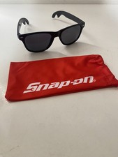 Snap On Tools Sunglasses With Bottle Opener Ends And Red Soft Pouch Read Descrip