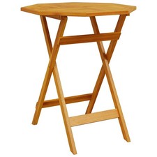 Solid Acacia Wood Folding Garden Table Outdoor Dining Bistro Table vidaXL
