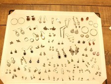 925 Silver Earrings Joblot X