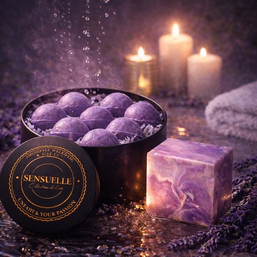 Luxury lavender bath bombs - lavender,