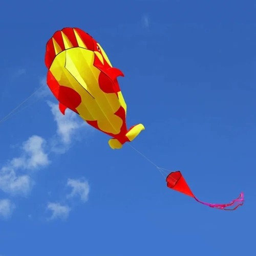 Giant dolphin whale - 2.2m, kite