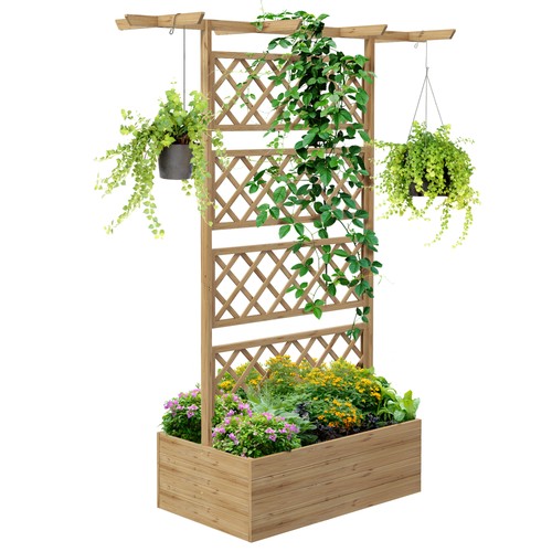 Outsunny wooden trellis - wooden,