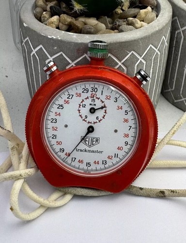 Vintage heuer trackmaster red - vintage,