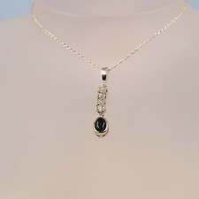 Black Opal Necklace, Cubic