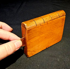 Wooden Book 'Secret Money Box' Treen Vintage B120