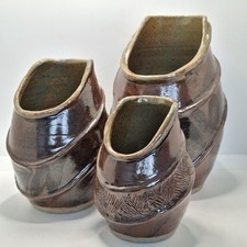 British studio pottery trio - british,