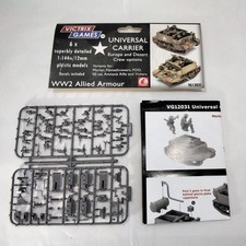 Victrix 2 x Universal Carriers  12mm 1:144 scale WWII 1 x sprue loose VG12031