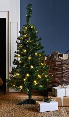Pre lit 90cm christmas tree - pre-lit,