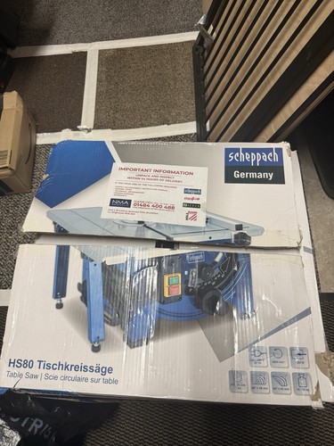 Scheppach hs80 table saw - table, bench