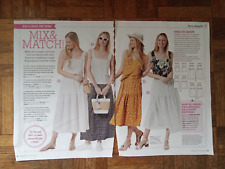 Uncut Prima sewing pattern for camisole and tiered skirt. Sizes 10-20