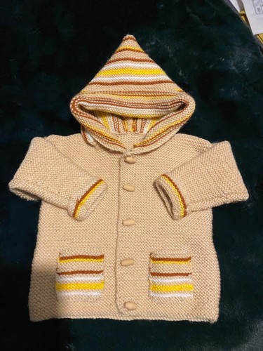 Beautifully handknitted baby