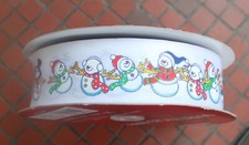 Kirkland wired ribbon roll Christmas Snowmen Wreath Making 45.7m X4cm