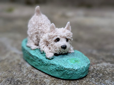 Vintage West Highland White Terrier Figurine Ornament Dog Puppy