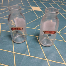 Baileys milk bottle shot glass X2 