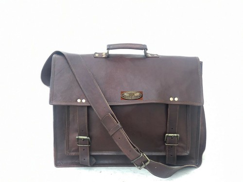 Men leather dark brown - men, big