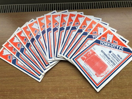 York city football - york, programmes
