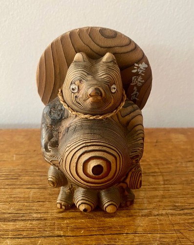 Vintage japanese tanuki - tanuki, hand