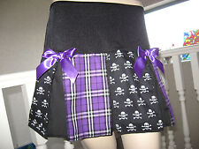 Skulls Purple Skirt Gothic