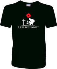 Lest We Forget Poppy - Show Support For Our Heroes - Quality 100% Cotton T-Shirt