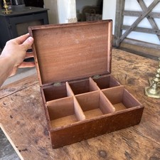 Vintage Wood Storage Box