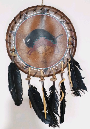 Native american style buffalo - native,