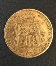 1887 Queen Victoria Gold Half