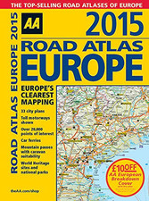 AA Road Atlas Europe 2015 Spiral: Europe's Clearest Mapping by AA Publishing The