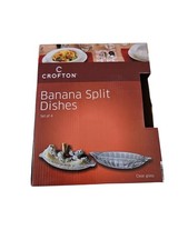 CROFTON set of 4 glass banana